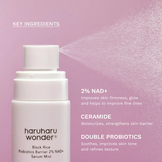 Haruharu Wonder Black Rice Probiotics Barrier 2% NAD+ Serum Mist 80ml