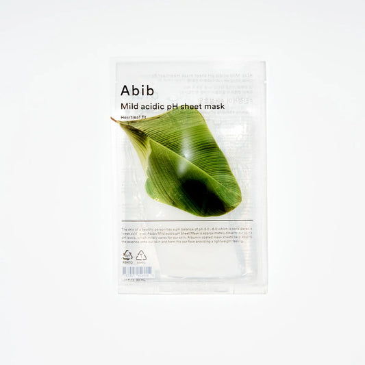 Abib Mild Acidic pH Sheet Mask - Heartleaf Fit