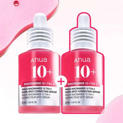 Two bottles of Anua Niacinamide 10% + TXA 4% Serum for Brightening and Dark Spots 