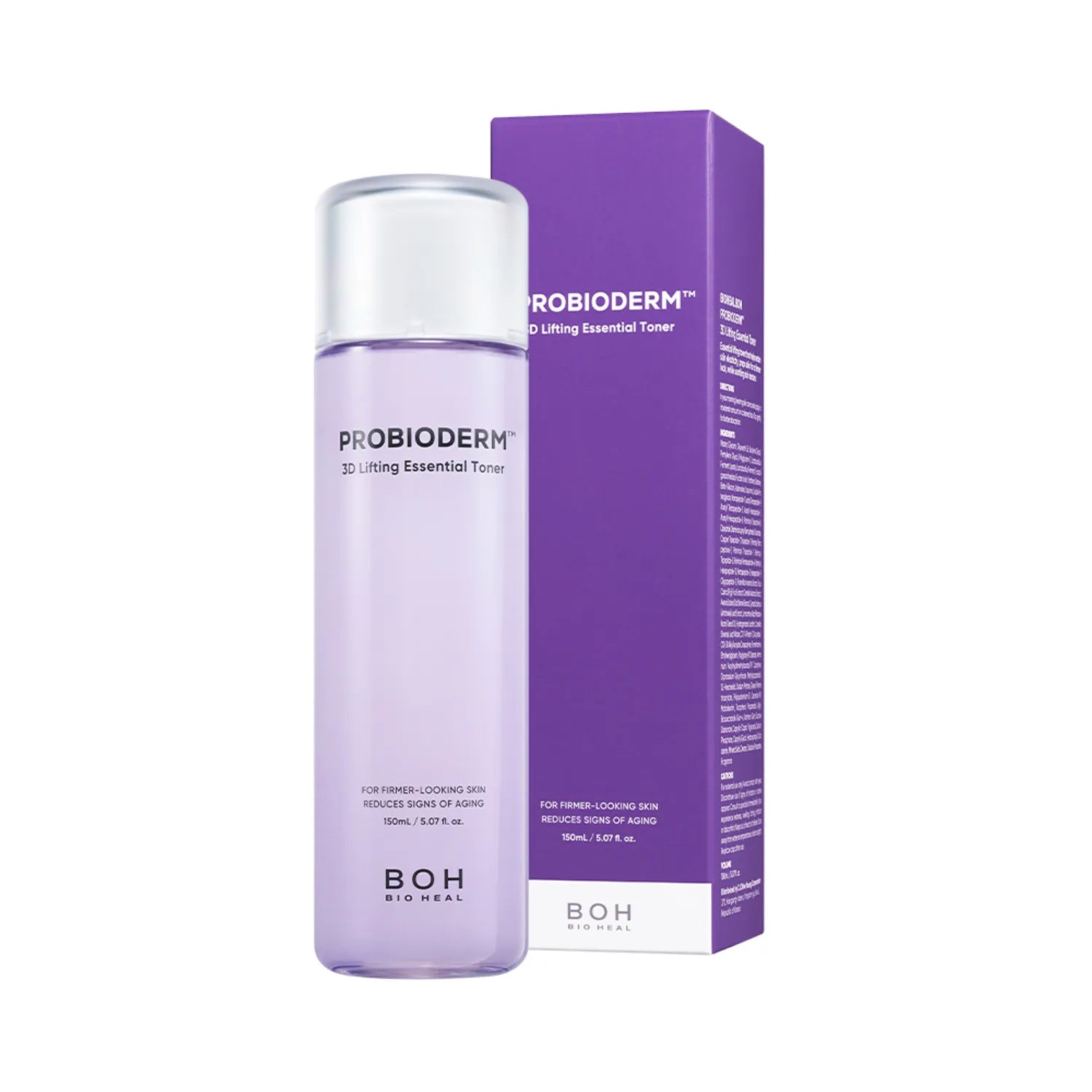 Probioderm 3D Lifting Essential Toner bottle and packaging on a white background