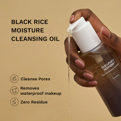 Haruharu Wonder Black Rice Moisture Cleansing Oil (Unscented) 150ml