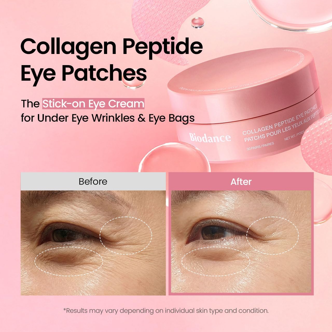 Biodance Collagen Peptide Eye Patches (30 Pairs)