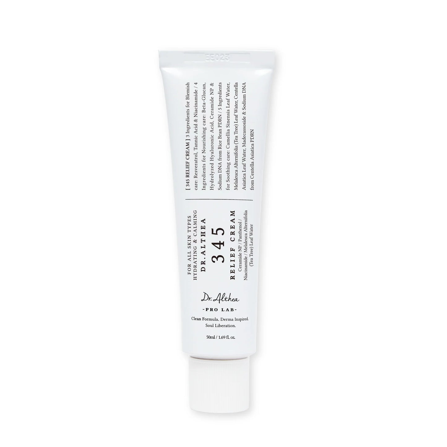 Tube of Dr. Althea 345 Relief Cream on a white background