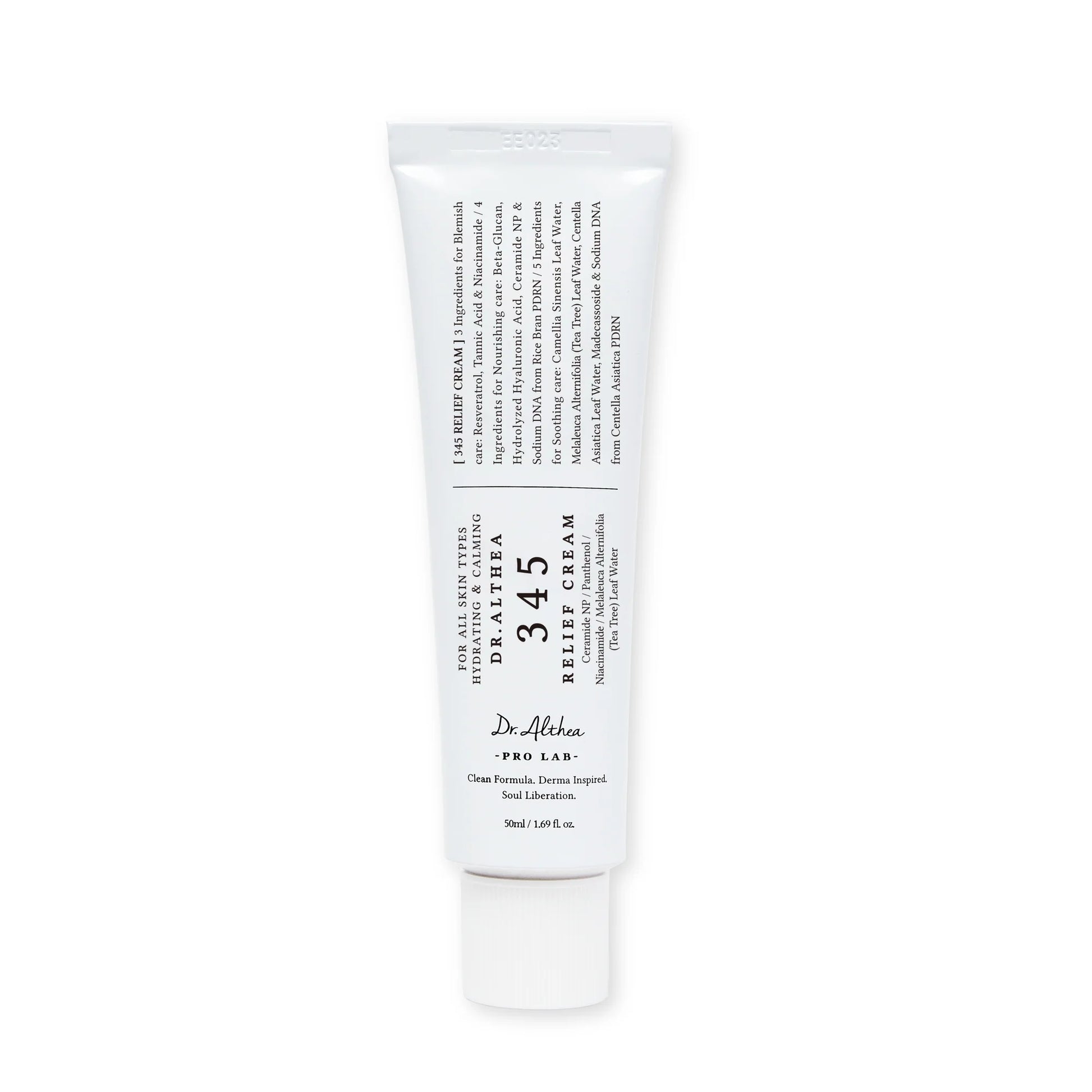 Tube of Dr. Althea 345 Relief Cream on a white background