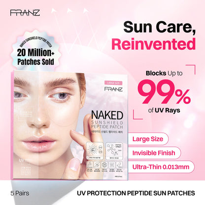 FRANZ Naked SunShield Peptide Patch L Size 5 Pairs