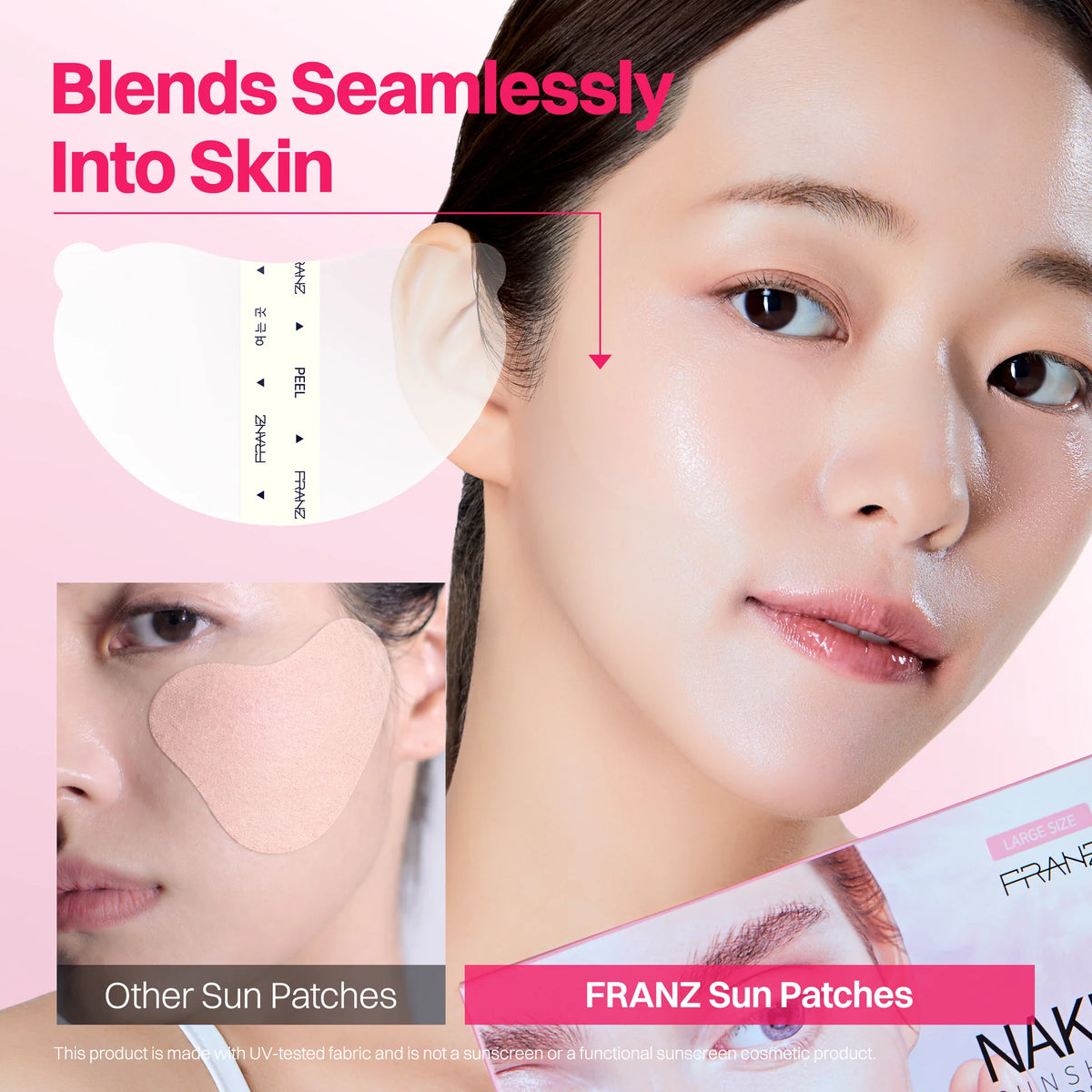 FRANZ Naked SunShield Peptide Patch L Size 5 Pairs