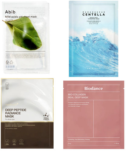 Glow Sheet Mask Bundle (4 Sheet Masks)