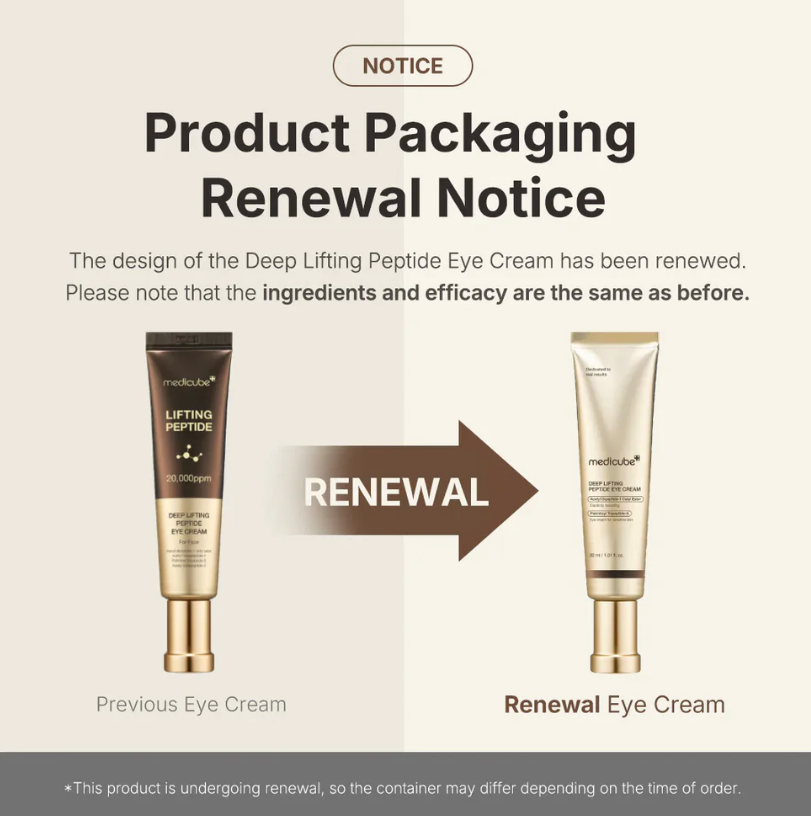 Medicube Deep Lifting Peptide Eye Cream 30ml