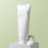 Cleansing foam tube with 'mixsoon Centella Cleansing Foam' on a light green background