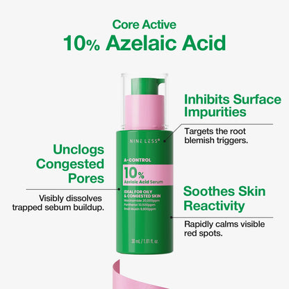 NINELESS A-Control 10% Azelaic Acid Serum 30ml