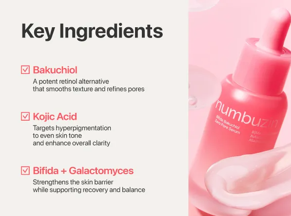 Numbuzin No.3 Bifida Bakuchiol Zero Pore Serum 30ml