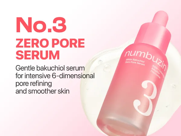 Numbuzin No.3 Bifida Bakuchiol Zero Pore Serum 30ml