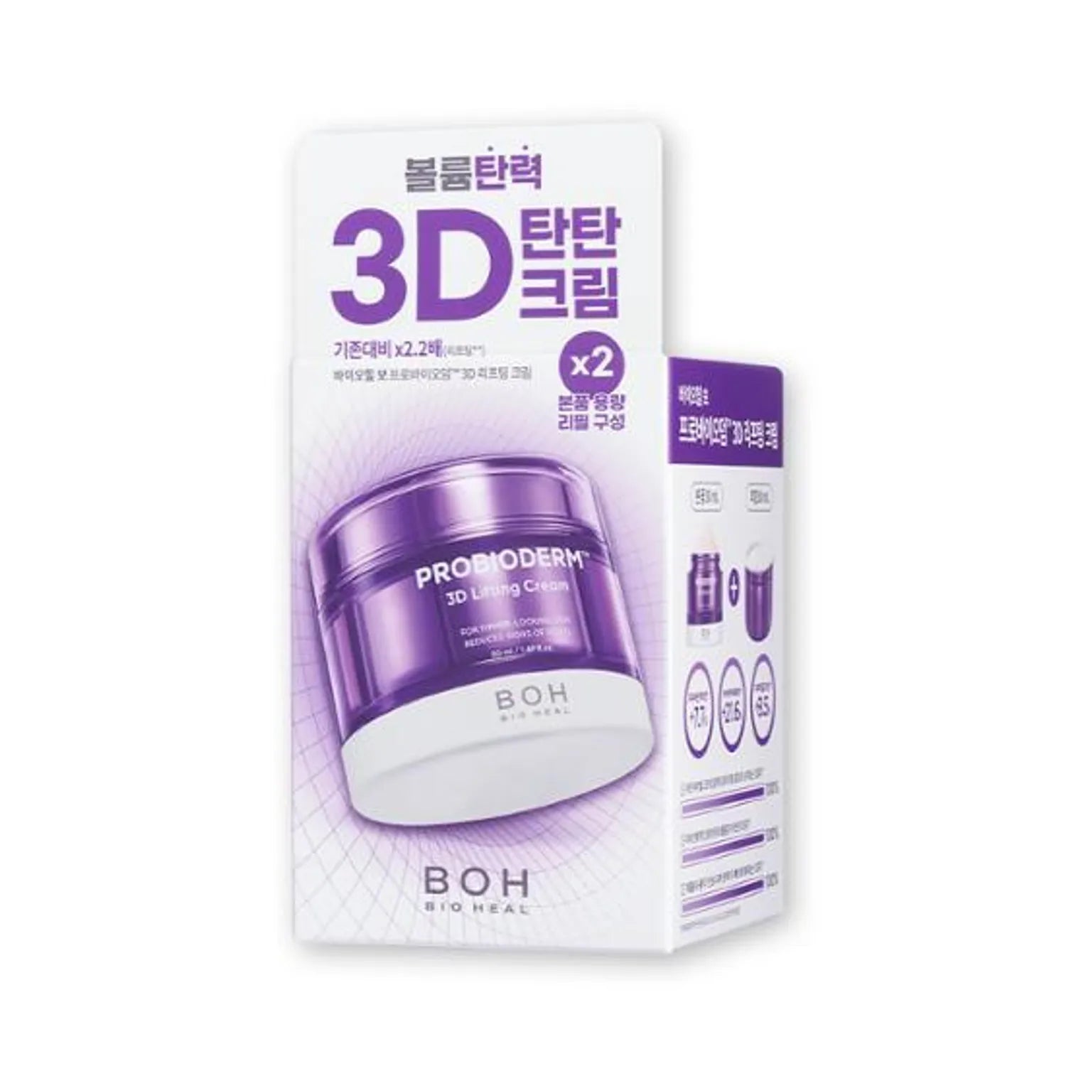 BIOHEAL BOH Probioderm 3D Lifting Cream double set packaging on a white background
