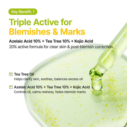 Purito Azelaic Acid 10 Kojic Tea Tree Serum 30ml