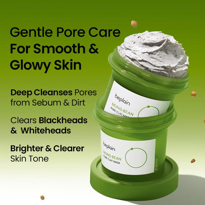 beplain Mung Bean Pore Clay Mask 120ml