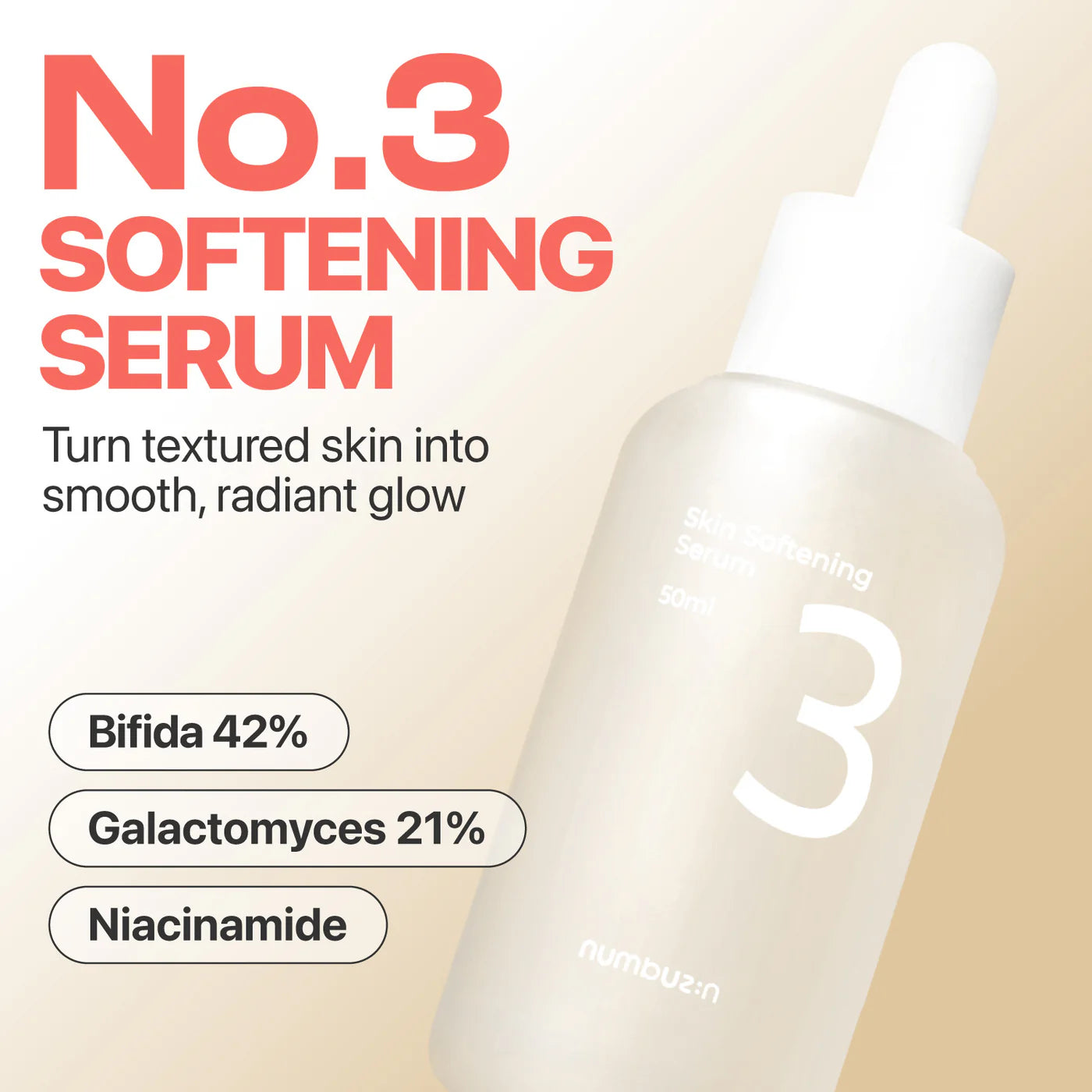 numbuzin No.3 Softening Serum 50ml