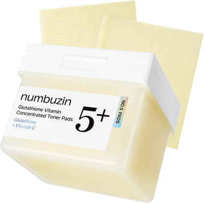 numbuzin No.5+ Glutathione Vitamin Concentrated Toner Pads (70 Pads) 180ml
